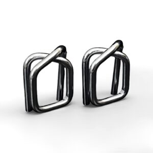 Heavy-duty galvanized wire buckles for polyester composite strapping