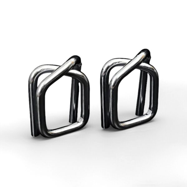 Heavy-duty galvanized wire buckles for polyester composite strapping