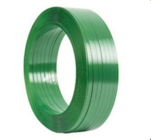 3/4 polyester strapping for heavy-duty packaging.