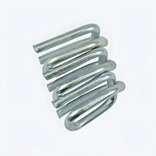 Heavy-duty galvanized steel wire buckle for composite strapping